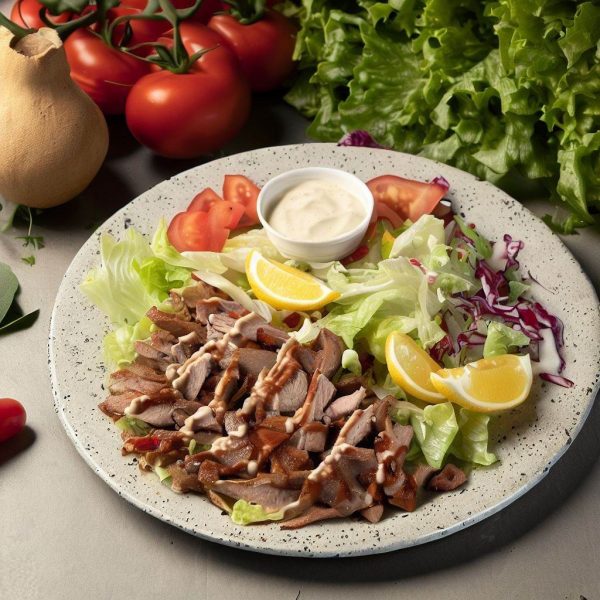 Open Shwarma Yiros on a Plate Image Illustrated by Super Ant media Point of Sale by FrabPOS Online Ordering by Order Eats Sofra Kebab House Adelaide (1)